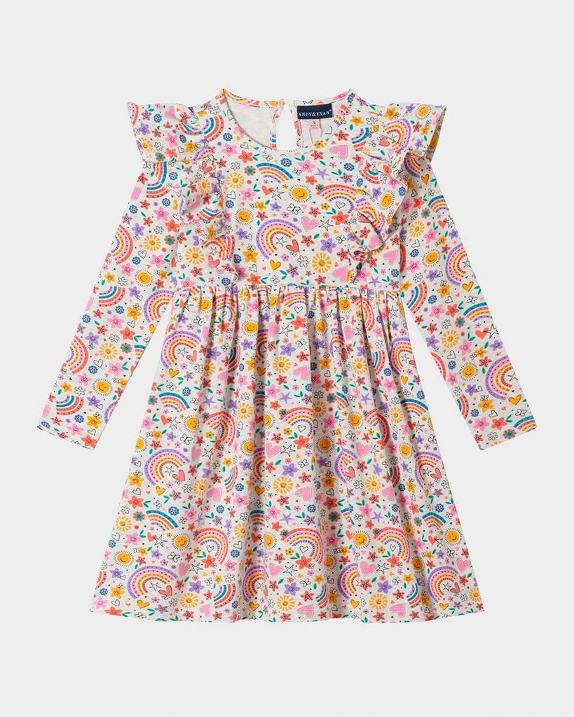 商品Andy & Evan|Girl's Printed Jersey Dress, Size 2T-6X,价格¥433,第1张图片