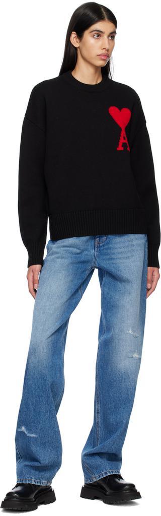 商品AMI|Black Ami de Cœur Sweater,价格¥2774,第6张图片详细描述