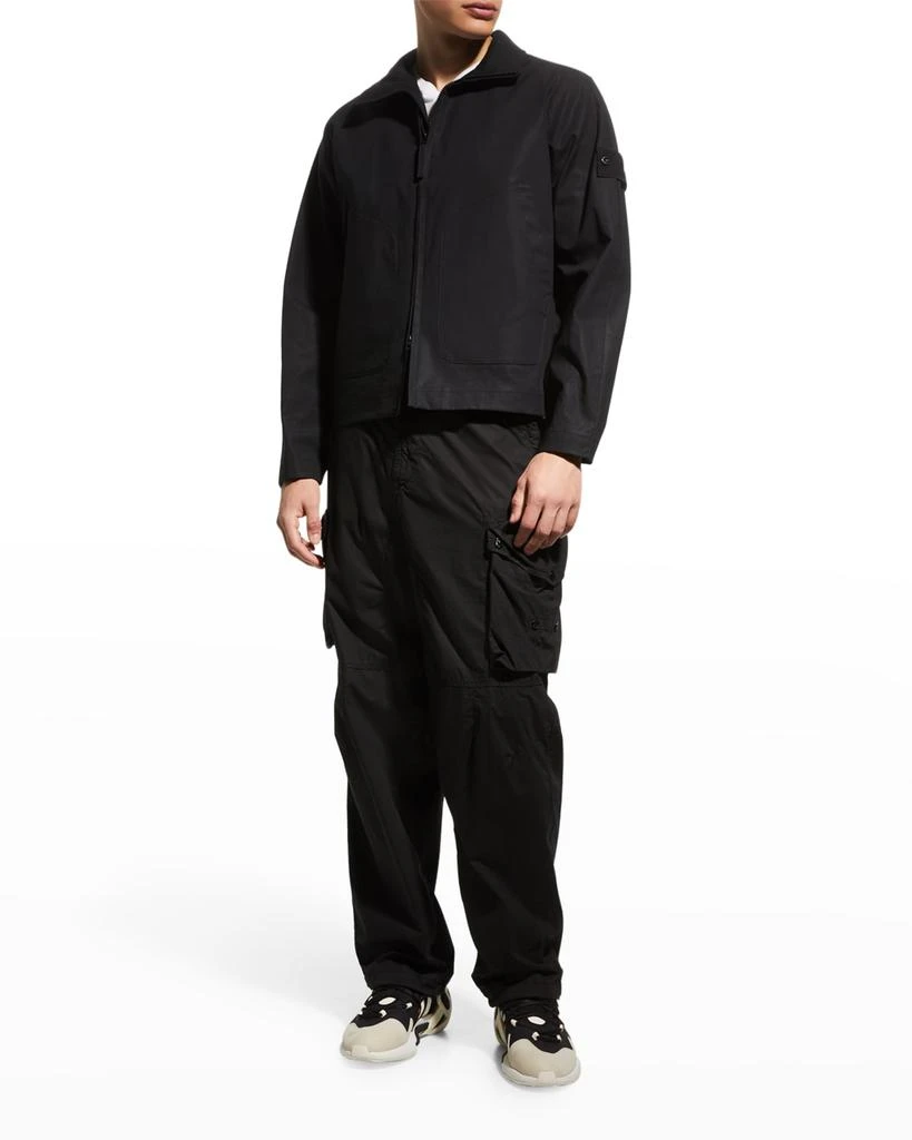 商品Stone Island|Ghost Cotton Mac Blouson Jacket with Hidden Hood,价格¥2983,第1张图片