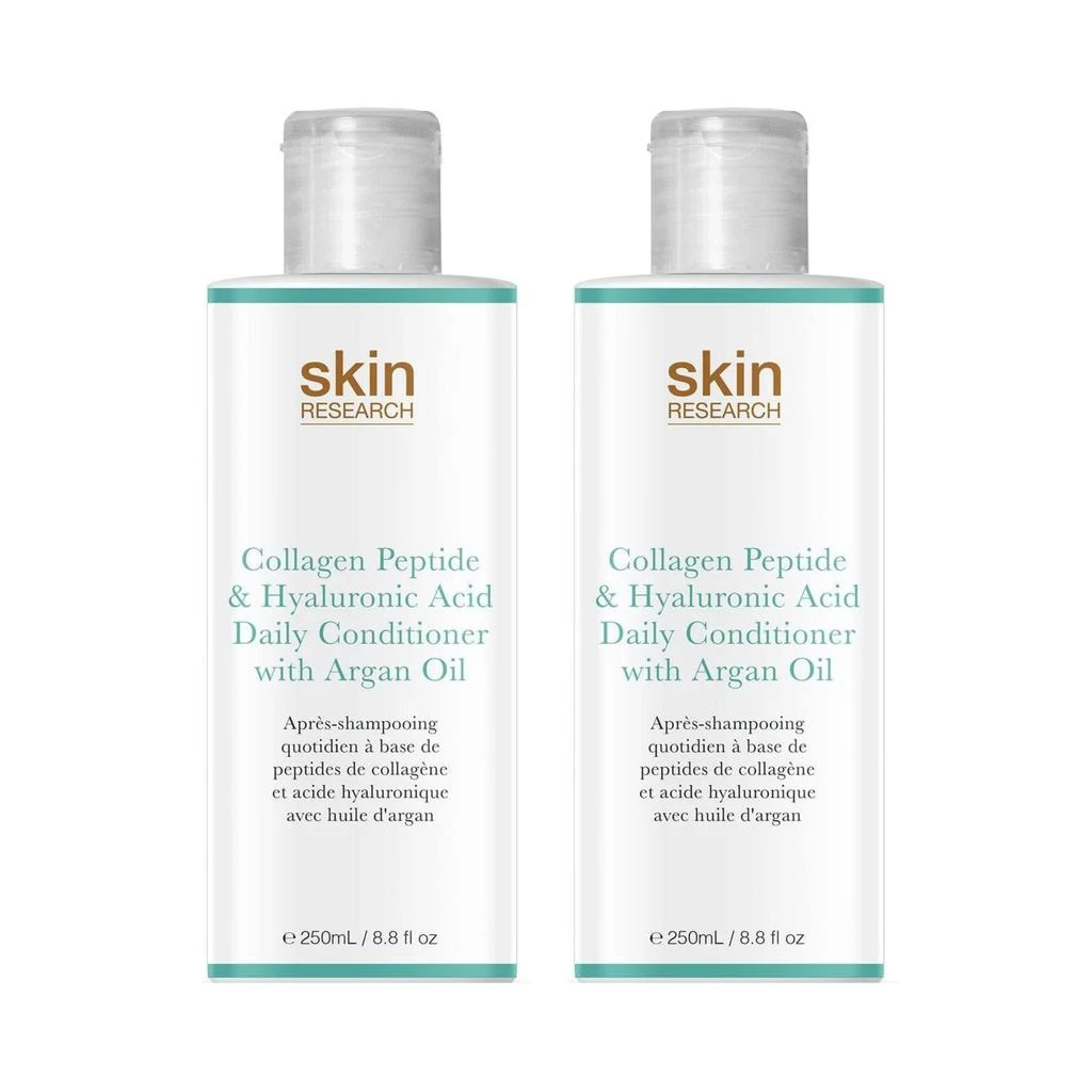 商品Skin Research|Collagen Peptide & Hyaluronic Acid Daily Conditioner with Argan Oil 250ml Twin Value Savings Pack,价格¥177,第1张图片