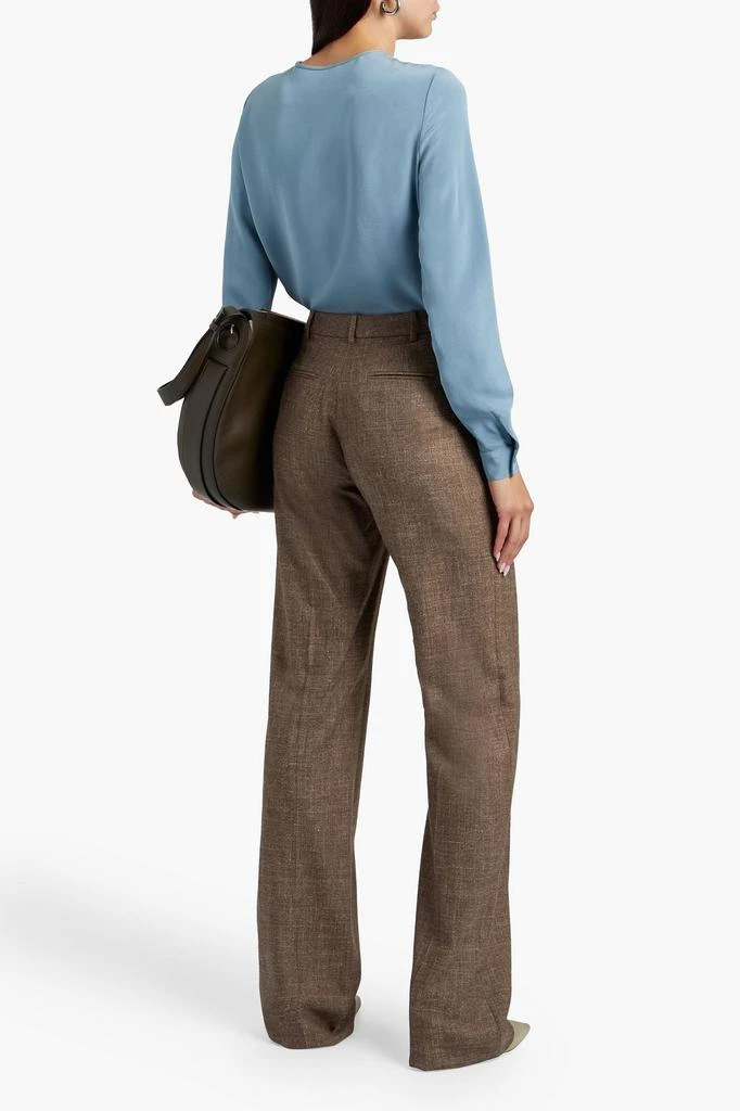 商品Loro Piana|Ashlyn pintucked silk crepe de chine blouse,价格¥1455,第1张图片