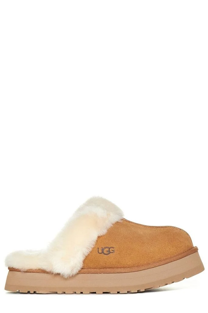 商品UGG|UGG Disquette Shearling Platform Slippers,价格¥1107,第1张图片