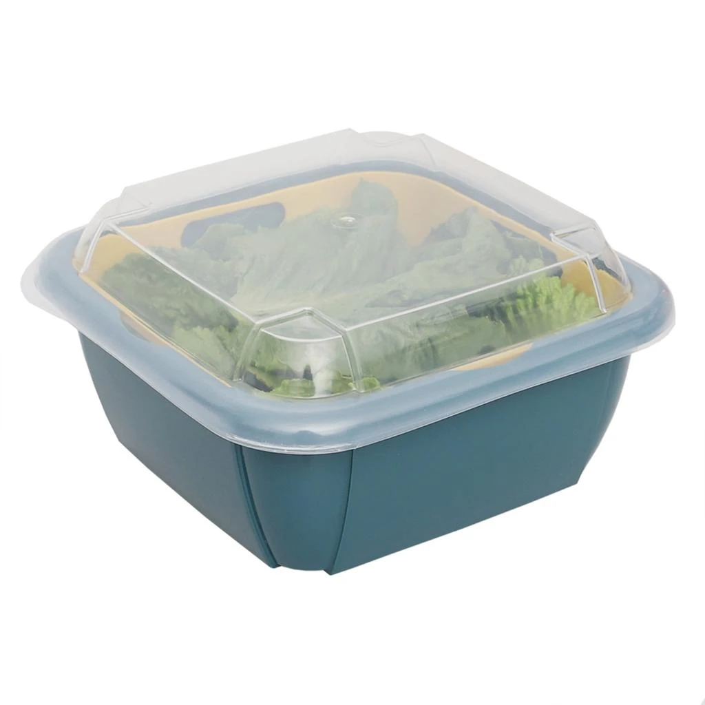 商品Home Basics|Home Basics Plastic Container with Strainer Basket and Clear Lid, Multi-Color,价格¥107,第1张图片