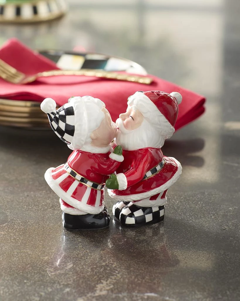 商品MacKenzie-Childs|Nick's Pick Santa & Mrs. Claus Salt and Pepper Set,价格¥376,第1张图片