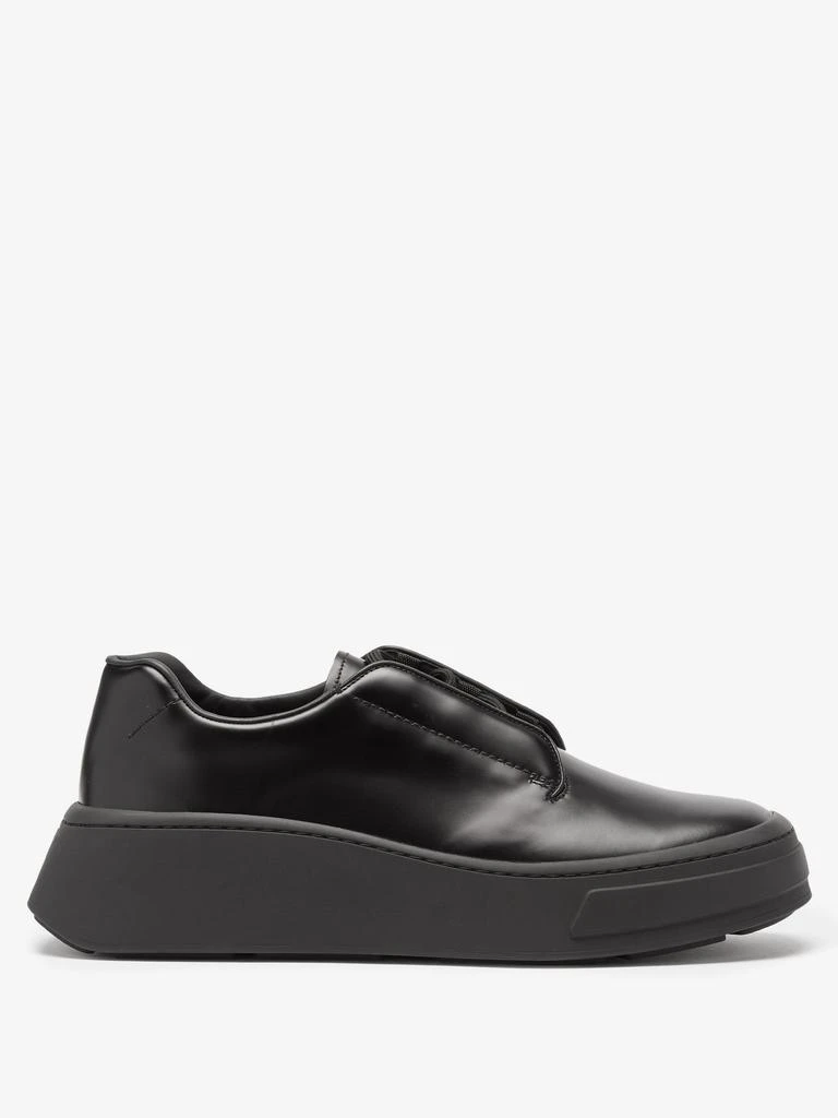 商品Prada|Chunky-sole logo-debossed leather Derby shoes,价格¥6126,第1张图片