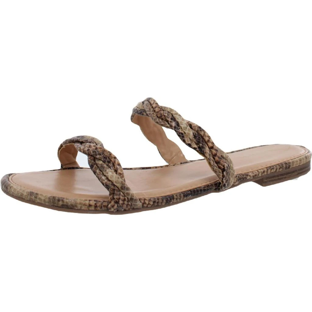 商品Sam Edelman|Circus by Sam Edelman Womens Cybil Embossed Flat Slide Sandals,价格¥37,第1张图片