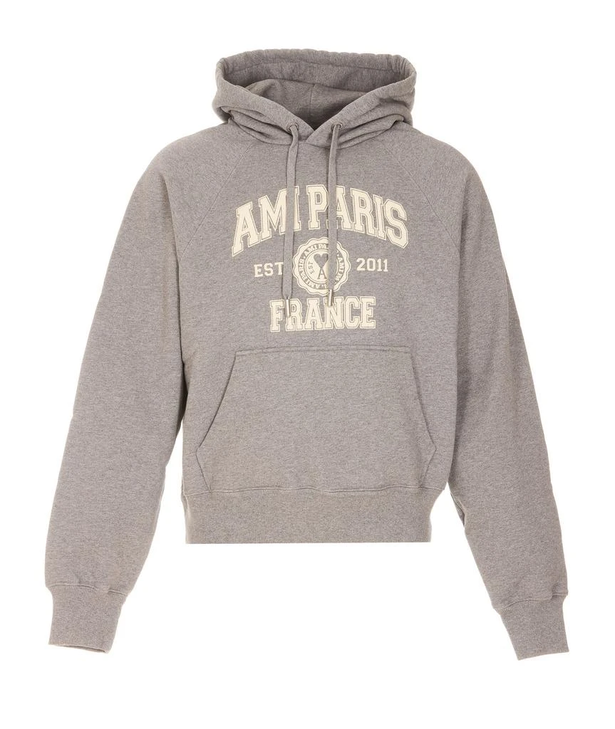 商品AMI|GREY COTTON SWEATSHIRT,价格¥2375,第1张图片