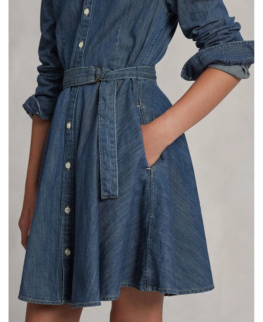 Girls' Denim Shirt Dress with Belt - Little Kid, Big Kid 商品