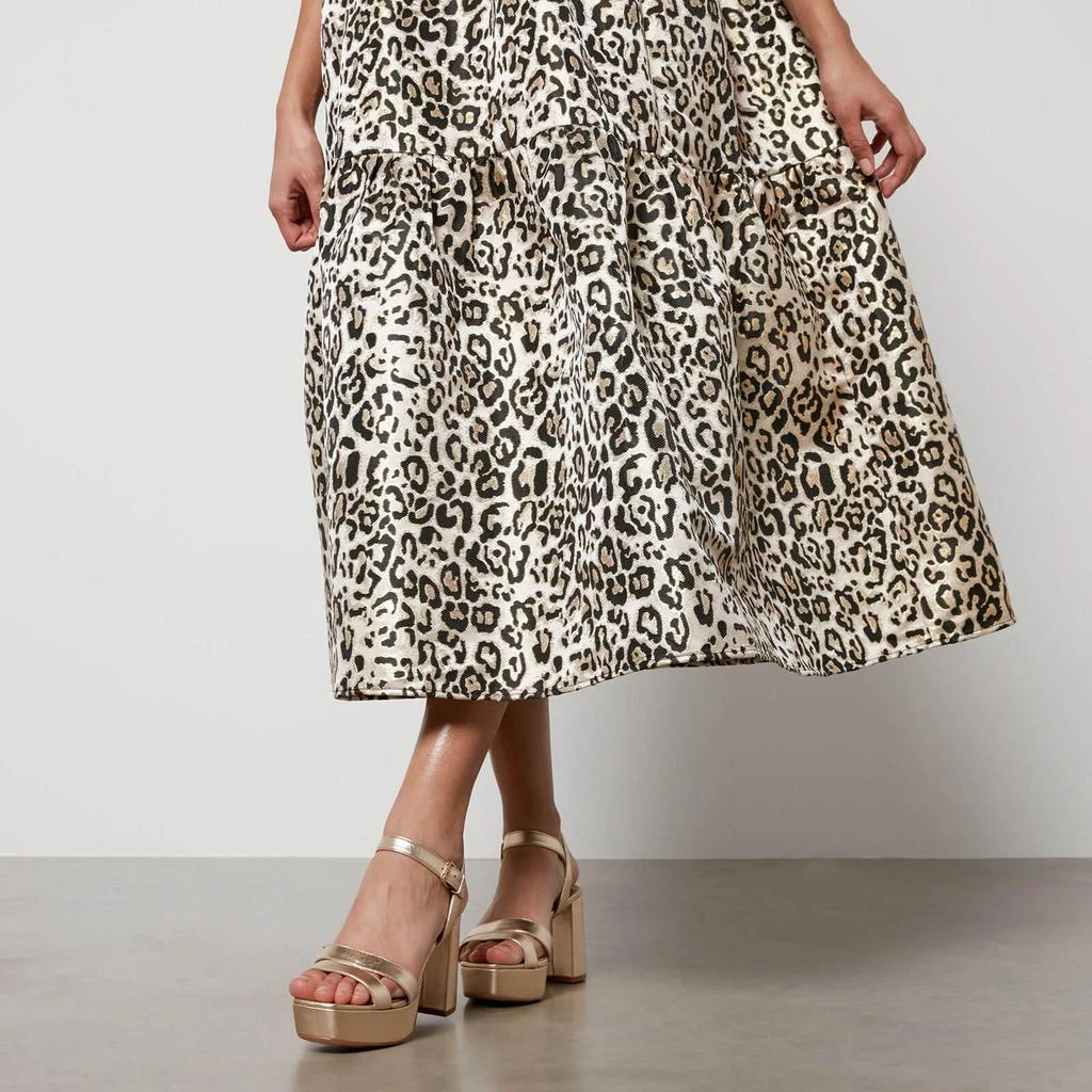 商品Sister Jane|Sister Jane Fame Leopard-Jacquard Tiered Midi Dress,价格¥1337,第3张图片详细描述