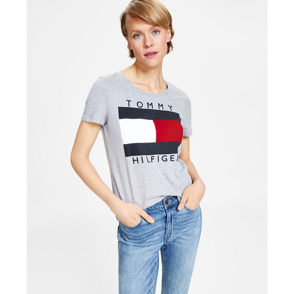 商品Tommy Hilfiger|Women's Cotton Logo T-Shirt,价格¥156,第1张图片