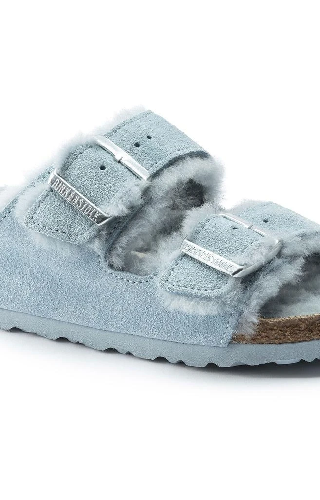 商品Birkenstock|(1021418) Arizona Shearling Sandals - Light Blue,价格¥640,第2张图片详细描述