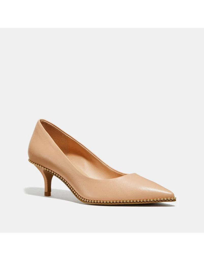 商品Coach|Coach Jackie Leather Pump Heel,价格¥1600,第1张图片