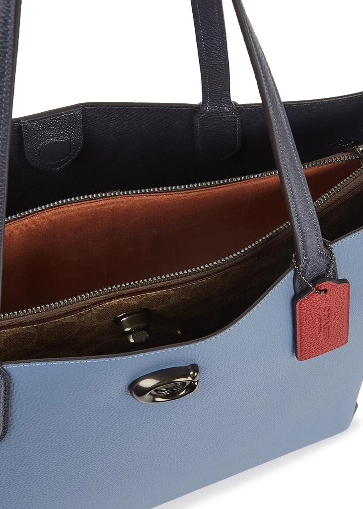 商品Coach|Willow blue leather tote,价格¥3672,第4张图片详细描述