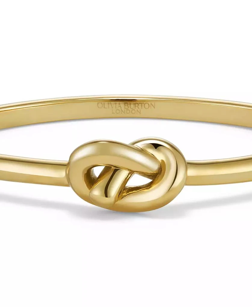 商品Olivia Burton|Women's Lover's Knot Gold-Plated Bangle,价格¥656,第4张图片详细描述