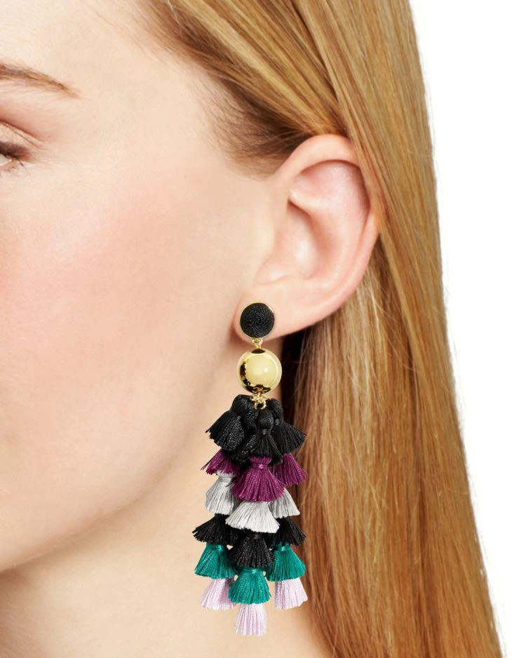 商品BAUBLEBAR|Corsetta Tassel Drop Earrings,价格¥135,第2张图片详细描述