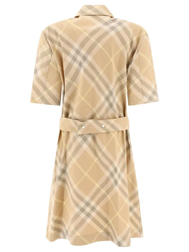 商品Burberry|Check Cotton Shirt Dress Dresses Beige,价格¥6549,第2张图片详细描述