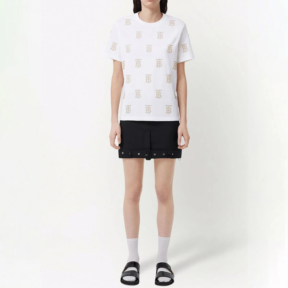 BURBERRY 白色女士T恤 8052119 商品