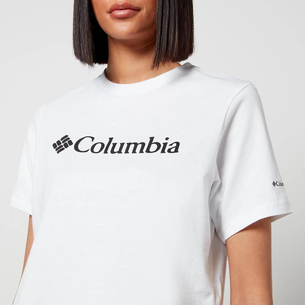 商品Columbia|Columbia Women's North Cascades Cropped T-Shirt - White,价格¥108,第4张图片详细描述