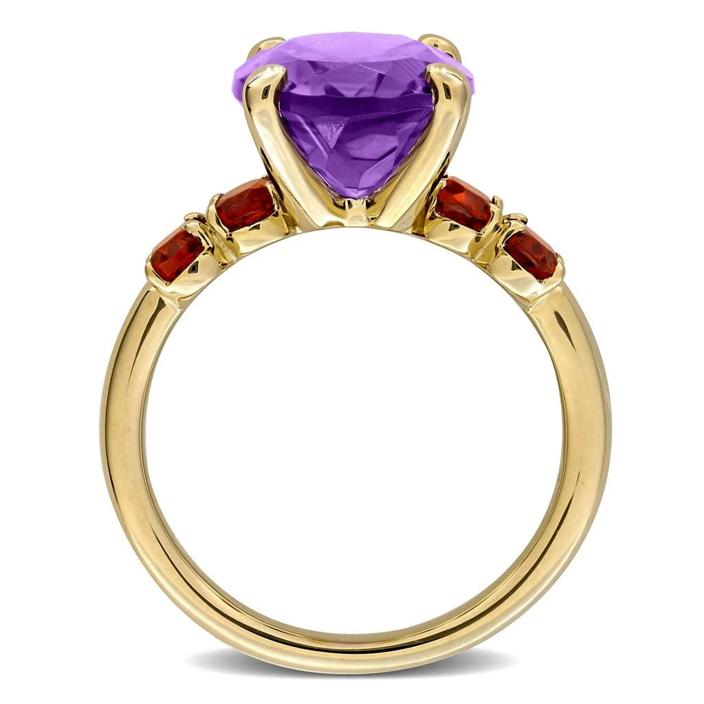 6ct TGW Amethyst Madeira Citrine Cocktail Ring in Yellow Plated Sterling Silver 商品