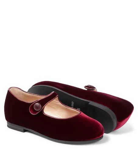 Velvet Mary Jane flats 商品