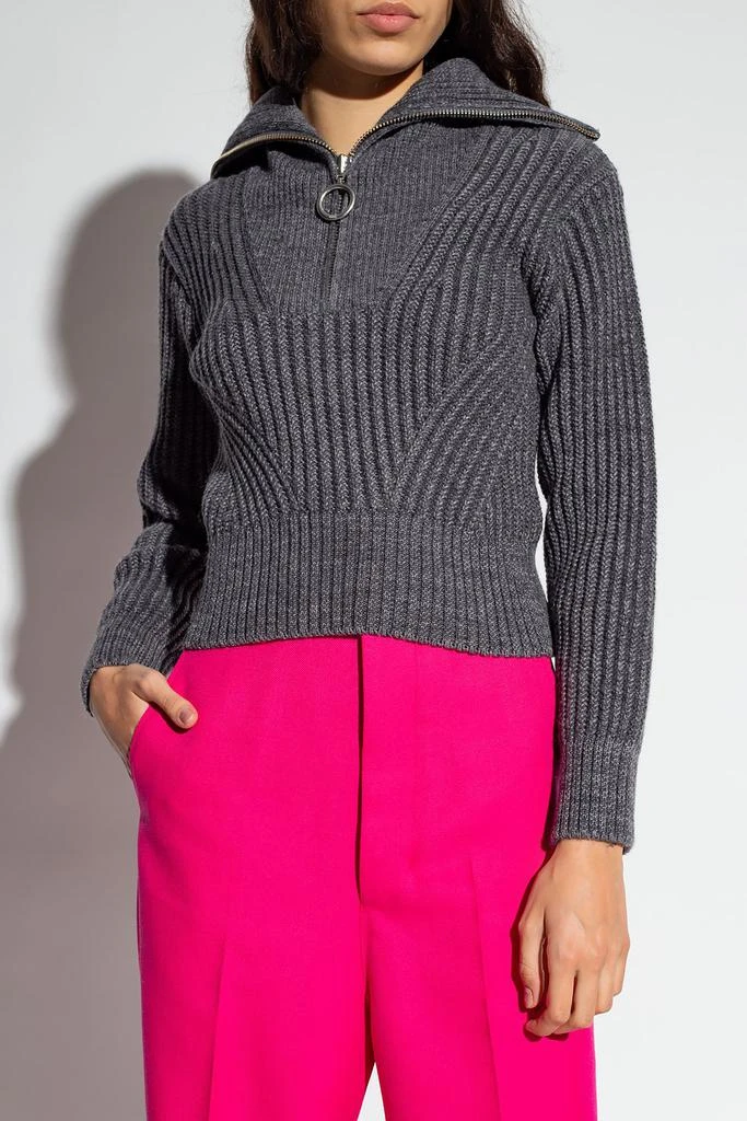 商品AMI|AMI Half-Zipped Knitted Sweater,价格¥2825,第2张图片详细描述