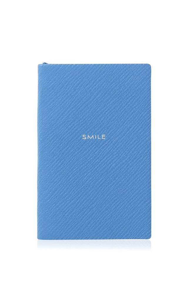 商品SMYTHSON|Smythson - Smile Leather Notebook - Blue - Moda Operandi,价格¥588,第1张图片