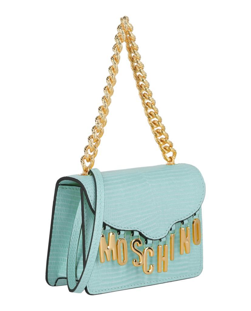 商品Moschino|Lettering Charm Leather Crossbody Bag,价格¥3658,第4张图片详细描述