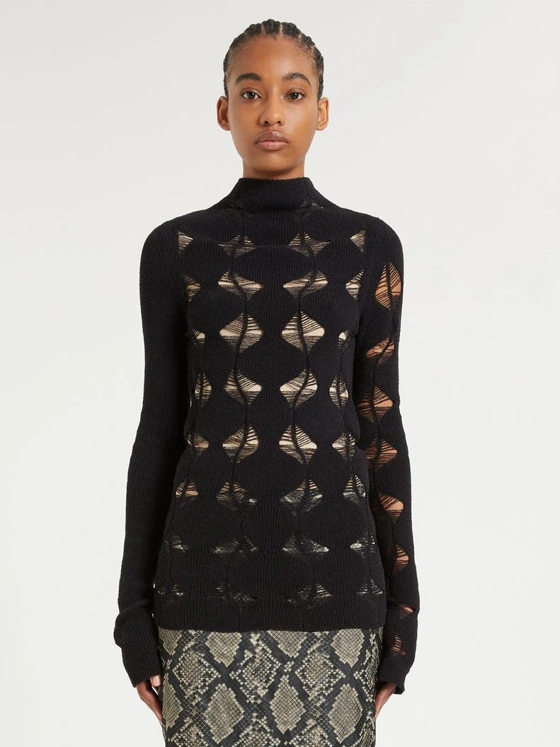 商品Max Mara|MAX MARA 黑色女士针织衫/毛衣 MURCIA004,价格¥1081,第1张图片
