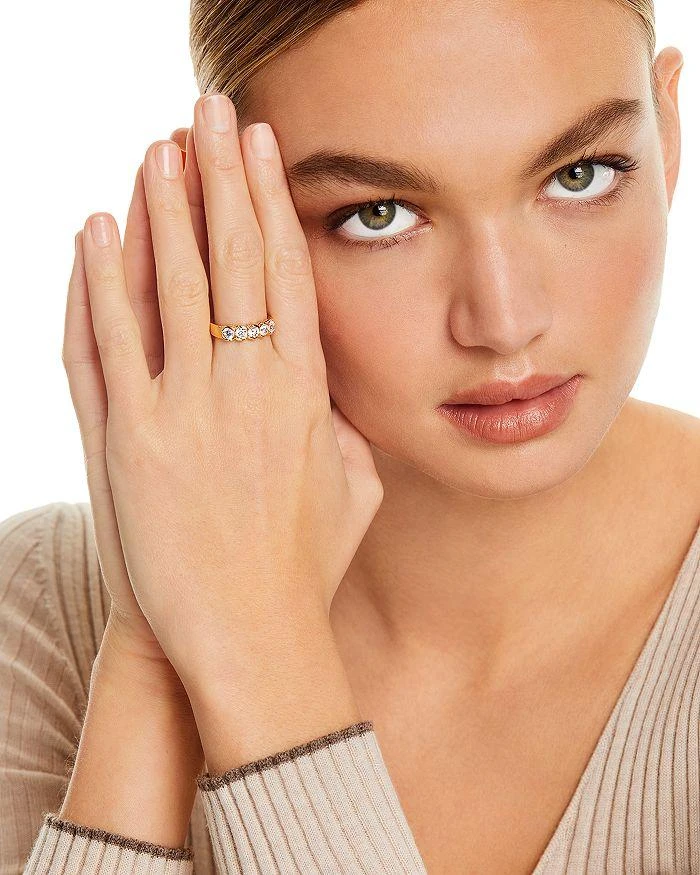 商品Bloomingdale's|Diamond 5 Stone Band in 14K Yellow Gold, 1.00 ct. t.w. - Exclusive,价格¥12562,第2张图片详细描述