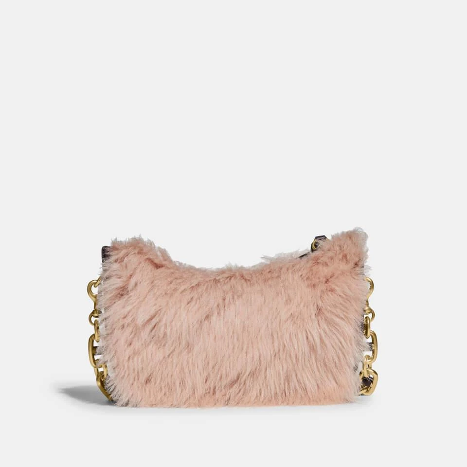 商品Coach|Coach Women's Shearling Swinger Bag - Oxblood,价格¥1584,第3张图片详细描述
