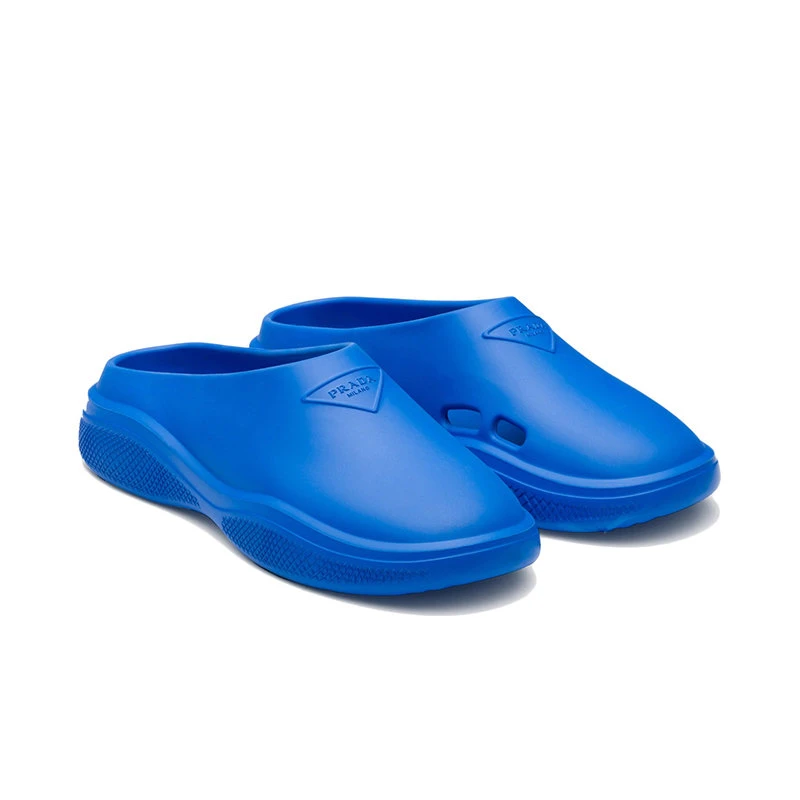 商品Prada|【预售3-7天】PRADA/普拉达  男士浅蓝色泡沫橡胶穆勒鞋凉拖2S2959_3LKD_F0013,价格¥3983,第4张图片详细描述