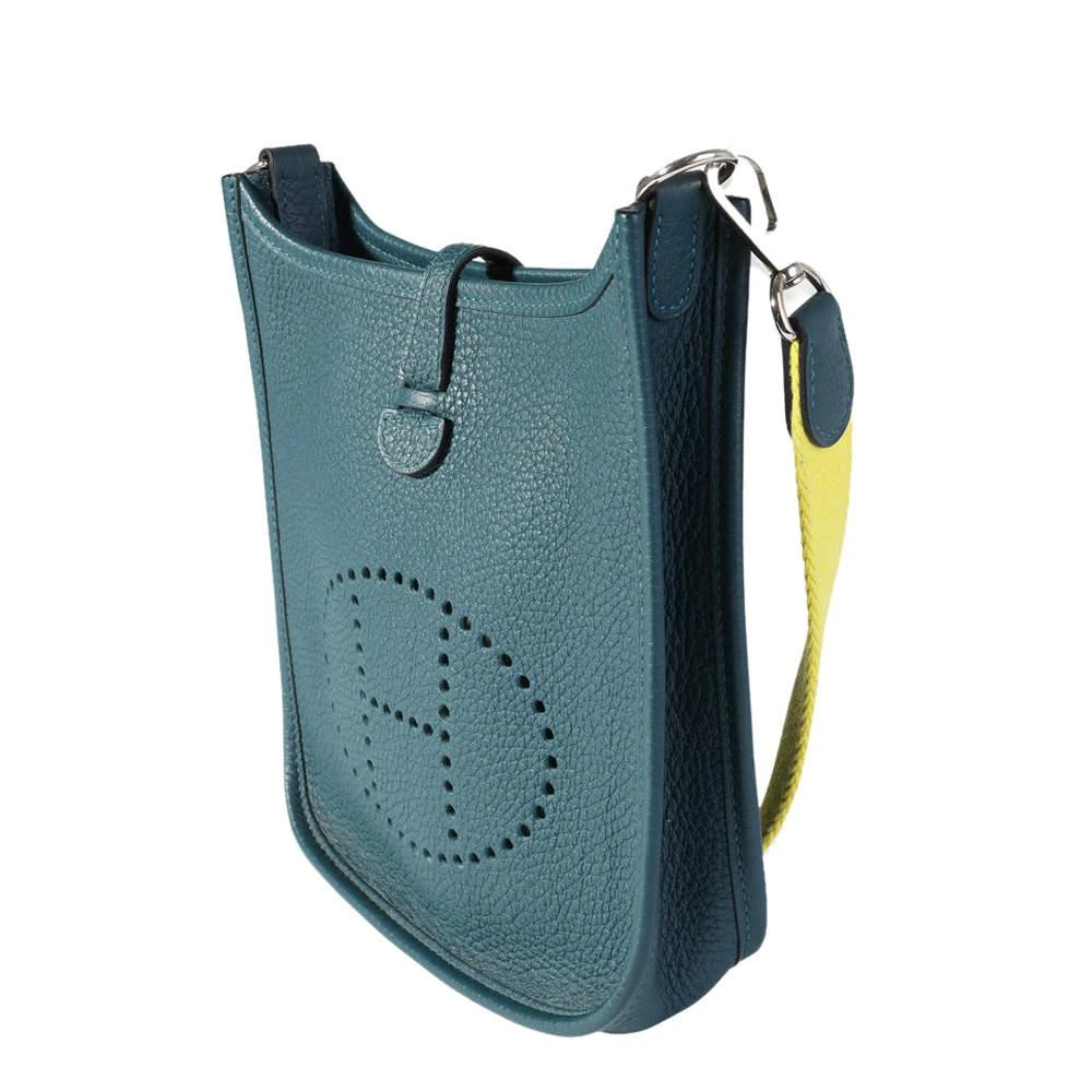 商品[二手商品] Hermes|Hermes Blue Clemence Leather Amazone Evelyne TPM Shoulder Bag,价格¥29455,第2张图片详细描述