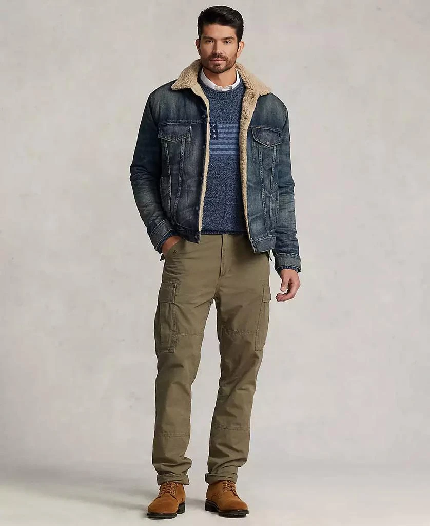 商品Ralph Lauren|Men's Big & Tall Fleece-Lined Denim Trucker Jacket,价格¥2453,第4张图片详细描述