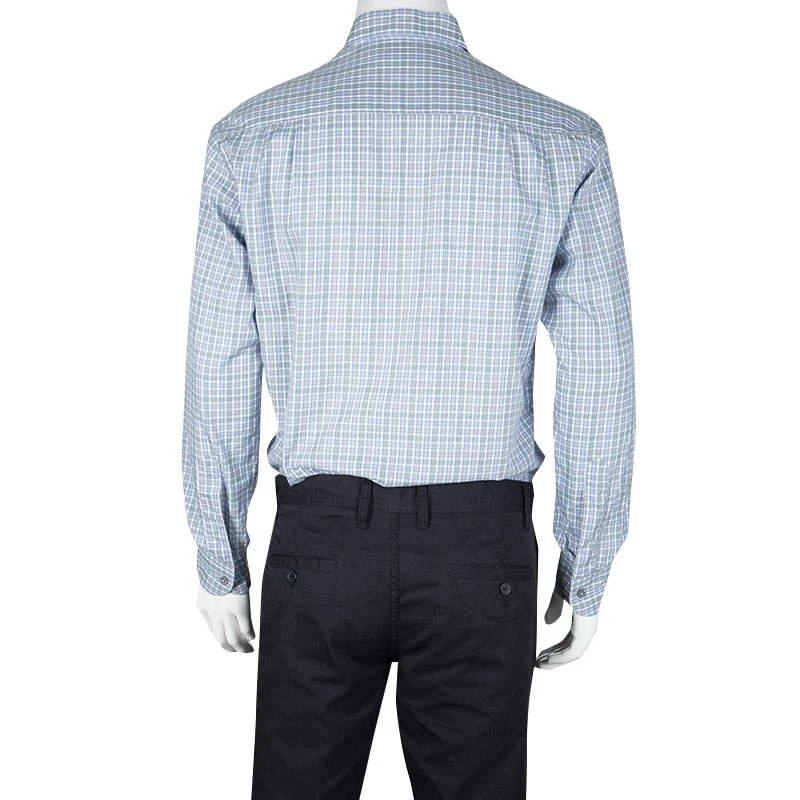 商品[二手商品] Zegna|Ermenegildo Zegna Multicolor Checked Long Sleeve Button Front Shirt M,价格¥1002,第3张图片详细描述