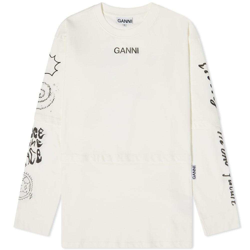 GANNI Long Sleeve Icon Symbols Top商品第1张图片规格展示