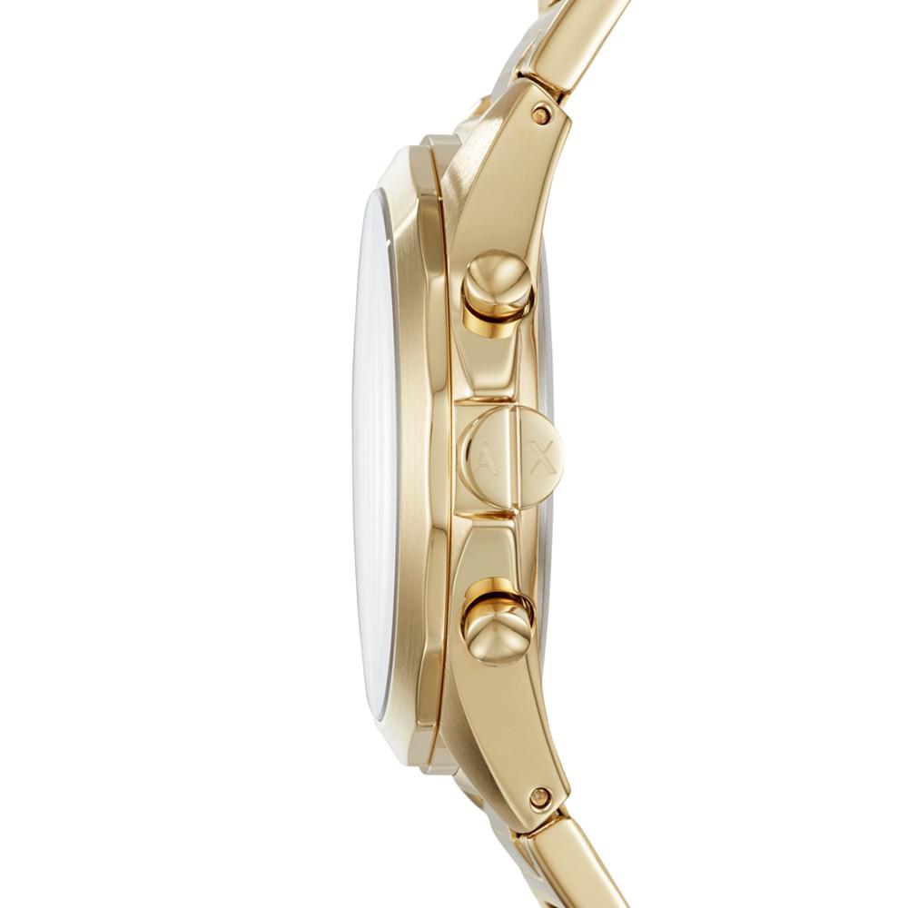 Men's Gold-Tone Stainless Steel Bracelet Watch 44mm AX2602商品第2张图片规格展示