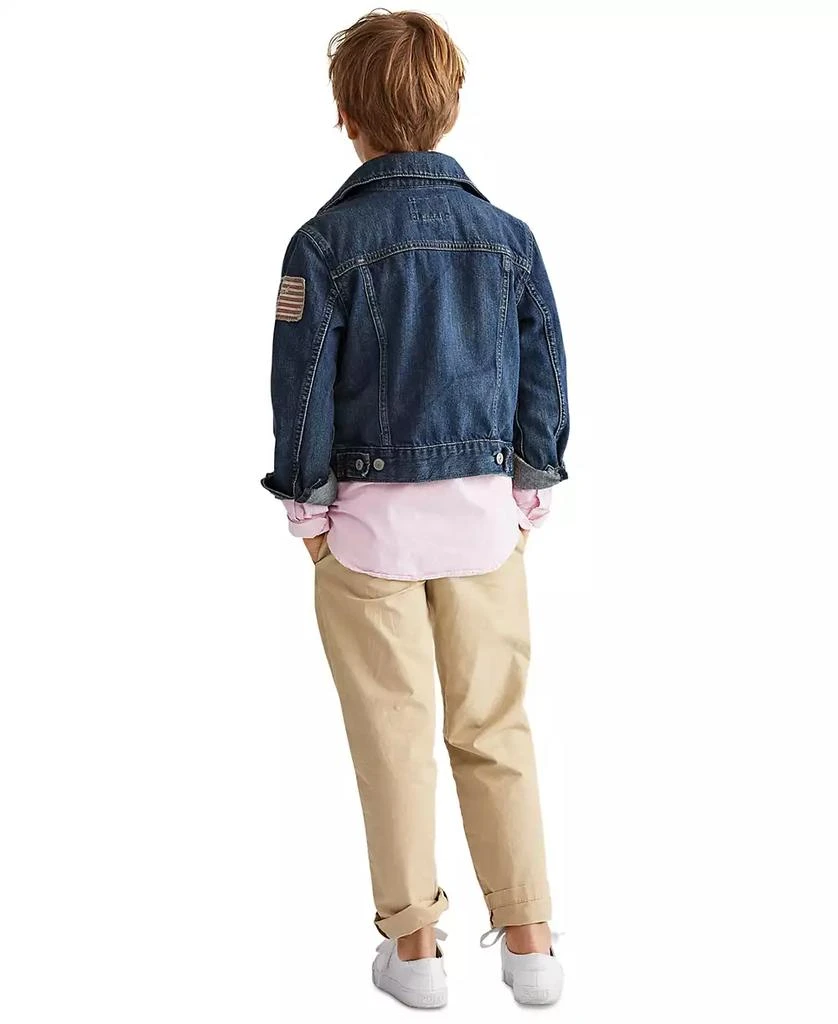 商品Ralph Lauren|Toddler and Little Boys Cotton Denim Trucker Jacket,价格¥680,第5张图片详细描述