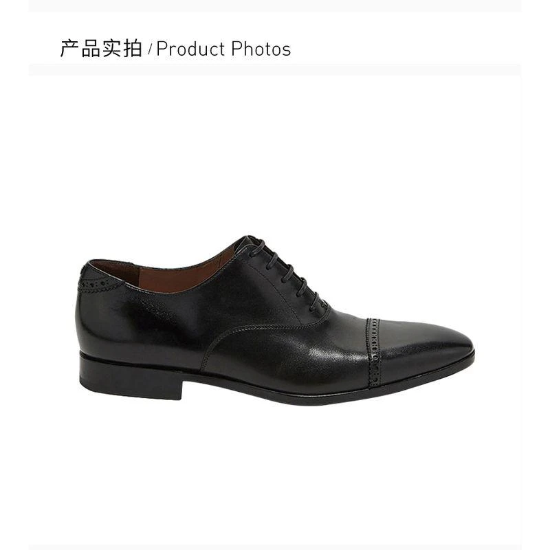 商品Salvatore Ferragamo|香港直邮Salvatore Ferragamo菲拉格慕黑色男士系带鞋百搭潮流,价�格¥5869,第8张图片详细描述