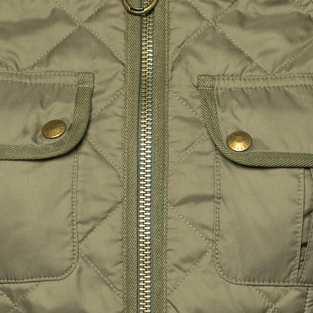 商品[二手商品] Ralph Lauren|Ralph Lauren Olive Green Synthetic Quilted Zip Front Jacket S,价格¥2694,第3张图片详细描述