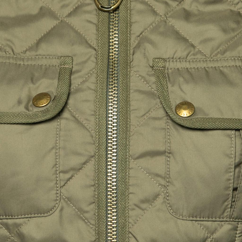 商品[二手商品] Ralph Lauren|Ralph Lauren Olive Green Synthetic Quilted Zip Front Jacket S,价格¥3052,第5张图片详细描述