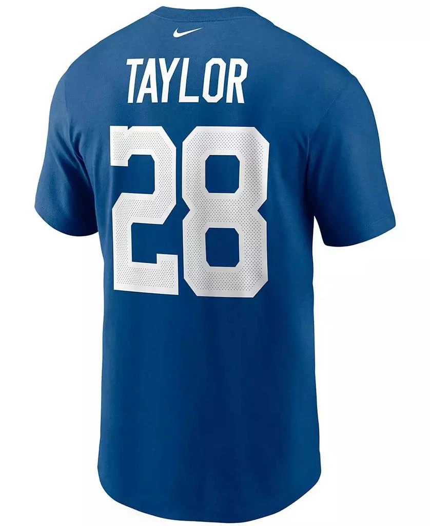 商品NIKE|Men's Jonathan Taylor Royal Indianapolis Colts Player Name and Number T-shirt,价格¥258,第3张图片详细描述