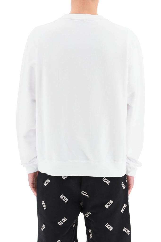 Gcds crew neck sweatshirt with rubberized logo商品第3张图片规格展示