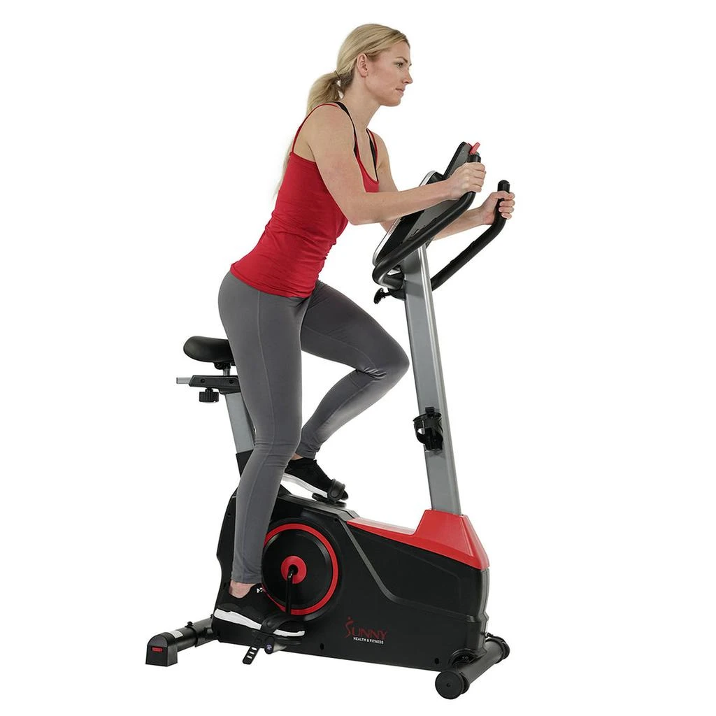 商品Sunny Health & Fitness|Sunny Health & Fitness Evo-Fit Stationary Upright Bike with 24 Level Electro-Magnetic Resistance,价格¥3573,第2张图片详细描述