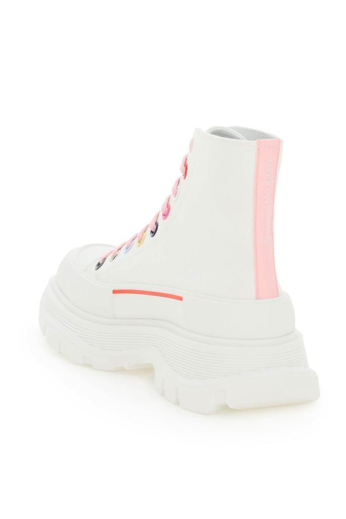 商品Alexander McQueen|TREAD SLEEK BOOTS WITH RAINBOW EYELETS,价格¥3081,第4张图片详细描述