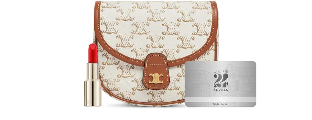 商品Celine|Besace迷你标志印花牛皮革手袋,价格¥9926,第5张图片详细描述