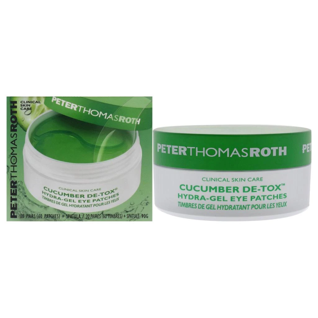 商品Peter Thomas Roth|Cucumber De-Tox Hydra-Gel Eye Patches by  for Unisex - 60 Pc Patches,价格¥365,第1张图片