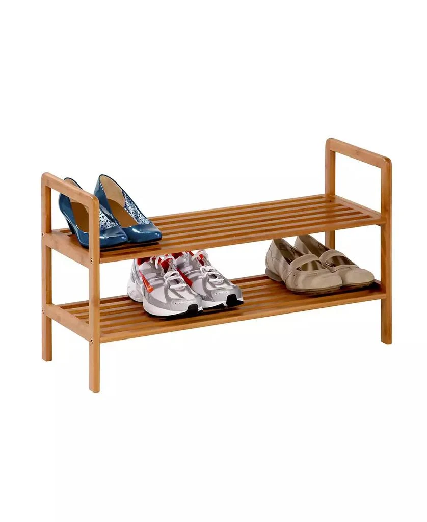 商品Honey Can Do|2-Tier Bamboo Shoe Rack,价格¥597,第4张图片详细描述