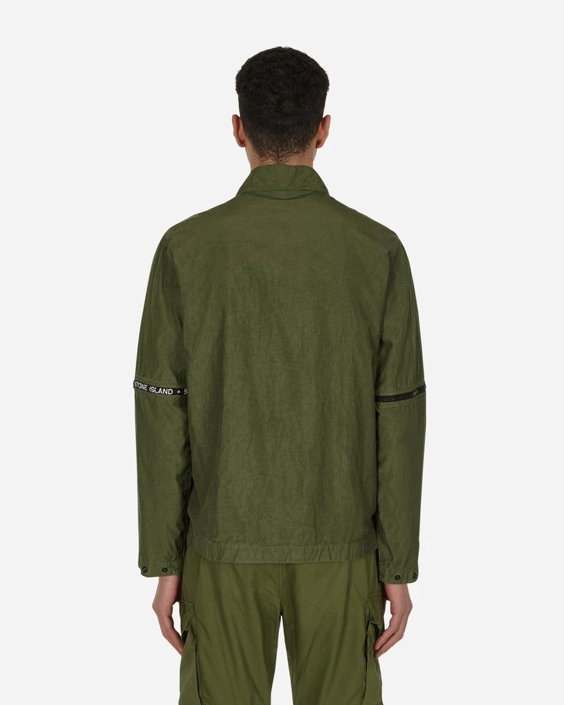 商品Stone Island|Cupro Nylon-TC Overshirt Green,价格¥2146,第3张图片详细描述