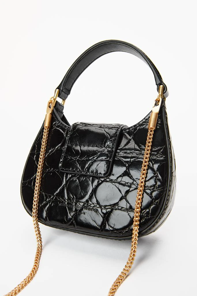 W LEGACY MICRO HOBO BAG IN CROC LEATHER 商品