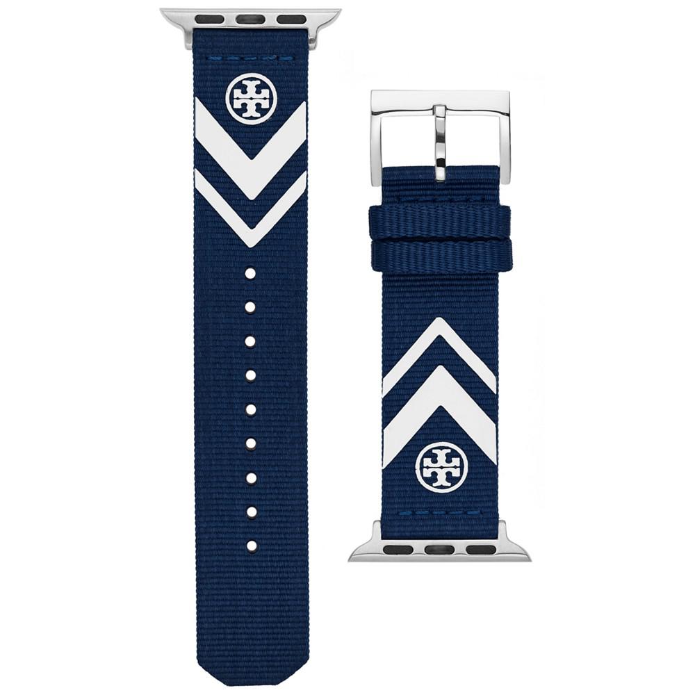 Women's Navy Chevron Grosgrain Band For Apple Watch, 38 mm/40mm商品第2张图片规格展示